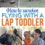 survive flying with a lap toddler