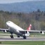 swiss aircraft taking off free stock