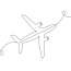 airplane line drawing images free