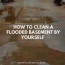 how to clean a flooded basement by