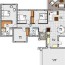 four bedroom house plans drawing for