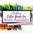tombow marker color guide free