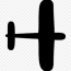 simple airplane art png image with