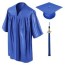 royal blue preschool cap gown tel