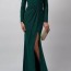 forest green mc112941 long sleeved gown