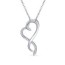 romantic pave cz infinity pendant