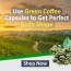 pure and organic green coffee beans