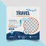 travel agency poster vector art icons