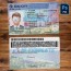 oregon driving license psd template