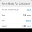 army body fat calculator