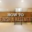 steps for finishing your basement