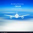 airplane on a blue sky background