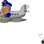 plane funny clip art png image with no