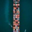 shipping container drone photography