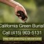 arranging a green burial in california