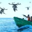 machine gun toting drone threatens to