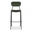boston metal bar stool dark green