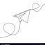 line drawing paper airplane vector image