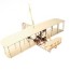 wright brothers airplane wood ornament