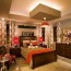 gold and red master bedroom photos