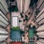 dramatic aerial drone photos of cities
