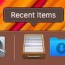 recent items folder to your mac s dock