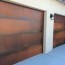 rustic steel patina garage doors