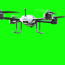 drone white color flying animation