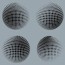 halftone sphere vector art stock images