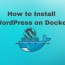 how to install wordpress on docker for