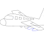how to draw an airplane really easy