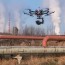 aerial drone oil pipeline inspection