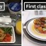 airline food economy vs first cl