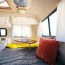 a renovated scamp rv trailer for climbers