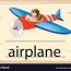 wordcard template for word airplane