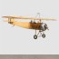 world war i era yellow airplane model
