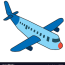airplane cartoon royalty free vector