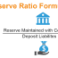 reserve ratio formula calculator