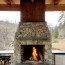 custom outdoor fireplace two foot