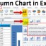 column chart in excel types examples