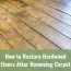 how to re hardwood floors after
