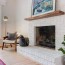 how to paint a brick fireplace this