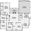 one story 4 bed u shaped house plan