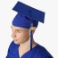 matte graduation cap with tel