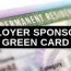 an employer sponsored green card
