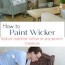 how to paint wicker furniture quickly