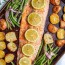 roasted one pan salmon and potatoes