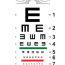 snellen e eye chart vector image