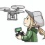 free vectors female drone pilot