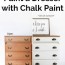 spray paint a dresser with chalk paint